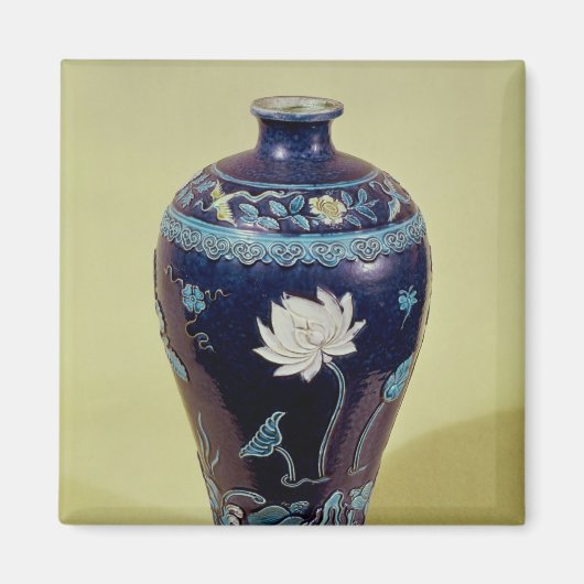 Ming Vase mit drei Farben Dekoration Magnet (Vorne)