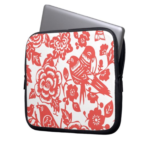 Ming Vase Patterns Laptopschutzhülle (Vorderseite Links)