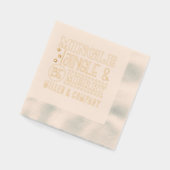 Mingle & Be Merry Corporate Personalisiert Servietten Mit Folie (Links)