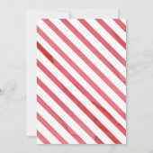 Mingle & Jingle Wasserfarbe Weihnachten Einladung (Rückseite)