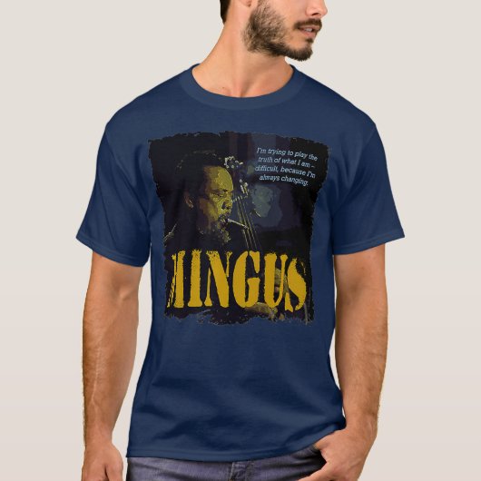 Mingus Jazz Wisdom Bassist Musician Premium T-Shirt (Vorderseite)