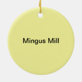 Mingus Mühle, Great Smoky Mountains Keramik Ornament (Hinten)