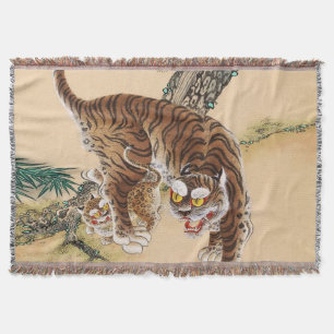 Minhwa Koreanischer hässlicher Tiger Decke