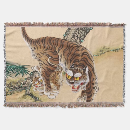 Minhwa Koreanischer hässlicher Tiger Decke (Vorderseite)