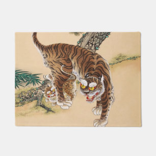 Minhwa Koreanischer hässlicher Tiger Fußmatte
