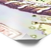 Minhwa Tiger mit Kaninchen und Pipe Fotodruck (Ecke)