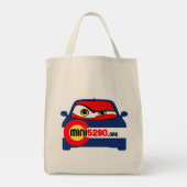 MINI5280 Lebensmittelgeschäft mit zwei Logos Tasch Tragetasche (Rückseite)