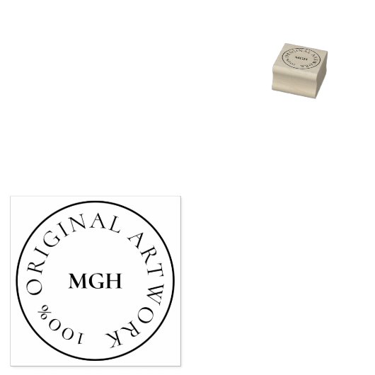 Mini 100% ORIGINAL ARTWORK Briefmarke Gummistempel (Stempel)