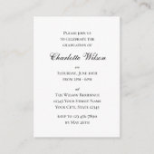 Mini 2026 Graduation Invitation Script Insert Card (Vorderseite)