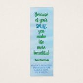 Mini, 3,0" x 1,0", Standard Matte (Rückseite)