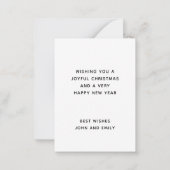 MINI | Abbrechen von Skripten in der Texte-Weihnac Mitteilungskarte (Rückseite)