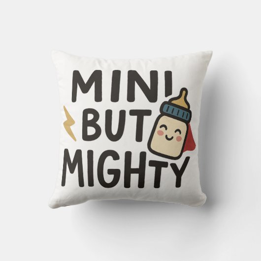 Mini aber Mighty Kissen (Rückseite)