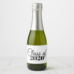 Mini-Abschluss-Champagner-Flaschenetikett Abschlus Schaumweinetikett