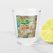 Mini Abstrakt Art Shot Glass Schnapsglas (Vorderseite)