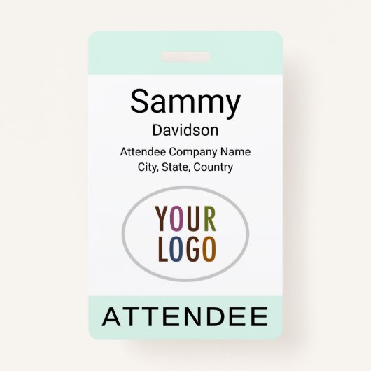 Mini-Abzeichen-Event-Logo-Clip Lanyard Reel Ausweis (Vorderseite)