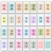 Mini Alphabet Index Tab Divider Bujo Label (Vorderseite)