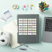 Mini-Alphabet-Index-Tab-Seitenteiler-Tab-Faltung Aufkleber (iPad Hülle)