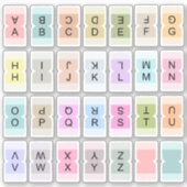 Mini-Alphabet-Index-Tab-Teiler Bujo-Etikett Aufkleber (Vorderseite)