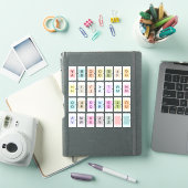 Mini-Alphabet-Index-Tab-Teiler Bujo-Etikett Aufkleber (iPad Hülle)