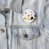 Mini American Eskimo Button (Beispiel)