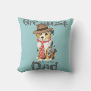 Mini American Shepherd Vater Kissen