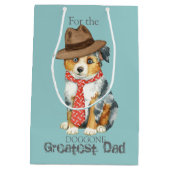 Mini American Shepherd Vater Mittlere Geschenktüte (Rückseite)