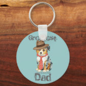 Mini American Shepherd Vater Schlüsselanhänger (Vorderseite)