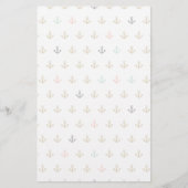 Mini Anchor Muster Briefpapier (Vorderseite)