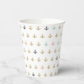 Mini Anchor Muster Pappbecher (Links)