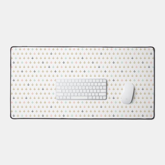 Mini Anchor Muster Schreibtischunterlage (Tastatur & Maus)