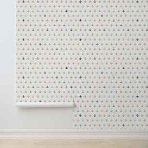 Mini Anchor Muster Tapete