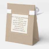 Mini Apiary Product Box für kleine Bienenwachskand Geschenkschachtel (Rückseite)