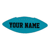 Mini-AQUAMARIN- UND SCHWARZER Personalisierter Fuß Football (Panel)