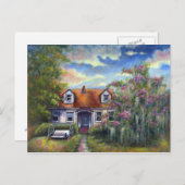 Mini Art Cat Tree Moss Swing Southern Zuhause Lieb Postkarte (Vorne/Hinten)