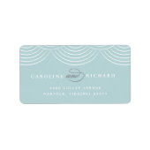 Mini Art Deco String Lights Rücksendeadresse Label Adressaufkleber (Vorne)