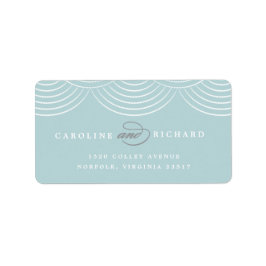 Mini Art Deco String Lights Rücksendeadresse Label Adressaufkleber