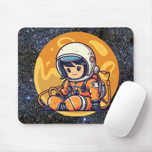 Mini Astronaut Adventures Mousepad (Mit Mouse)