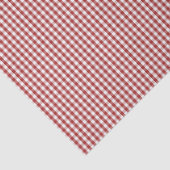 Mini-Aurora-Rot-Gingham-Karomuster Seidenpapier (Detail)