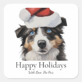 Mini Aussie 1 Holiday Sticker (Vorderseite)