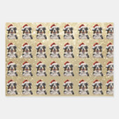 Mini Aussie 2 Holiday Paper Geschenkpapier Set (Vorderseite 2)