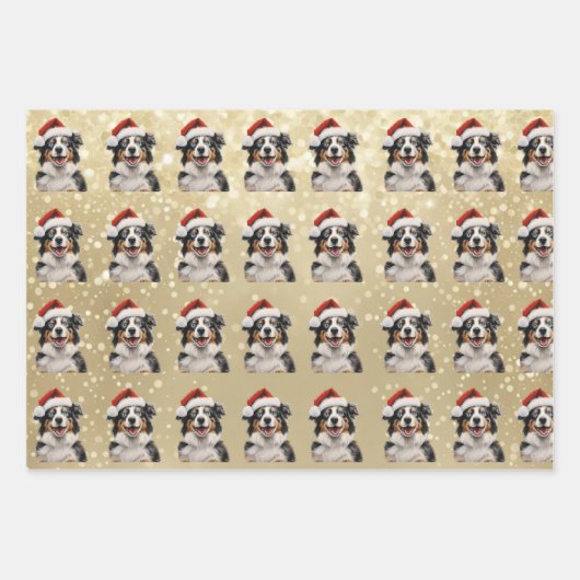 Mini Aussie 2 Holiday Paper Geschenkpapier Set (Vorderseite 2)