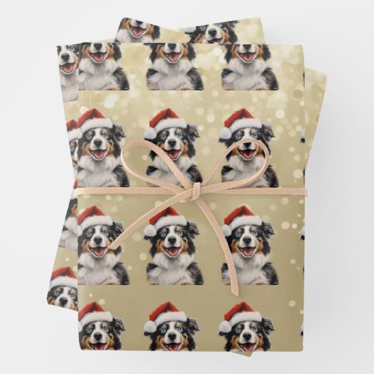 Mini Aussie 2 Holiday Paper Geschenkpapier Set (Beispiel)