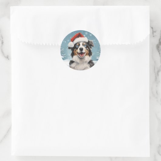 Mini Aussie 2 Holiday Stickers (Tasche)