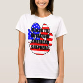 Mini-aussie fag Pfote schwarz tri T-Shirt (Vorderseite)