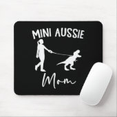 Mini Aussie Mutter Australian Shepherd Hund Dinosa Mousepad (Mit Mouse)