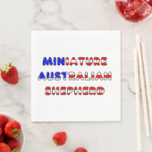 mini aussie usa-flag in name serviette (Beispiel)