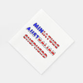 mini aussie usa-flag in name serviette (Ecke)