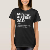 Mini Aussie Vater Definition Australian Shepherd V T-Shirt (Vorderseite)