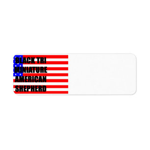 mini australisches Namensflaggenschwarzes Tri