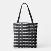 Mini Auto Herzen Schwarz Tasche (Rückseite)